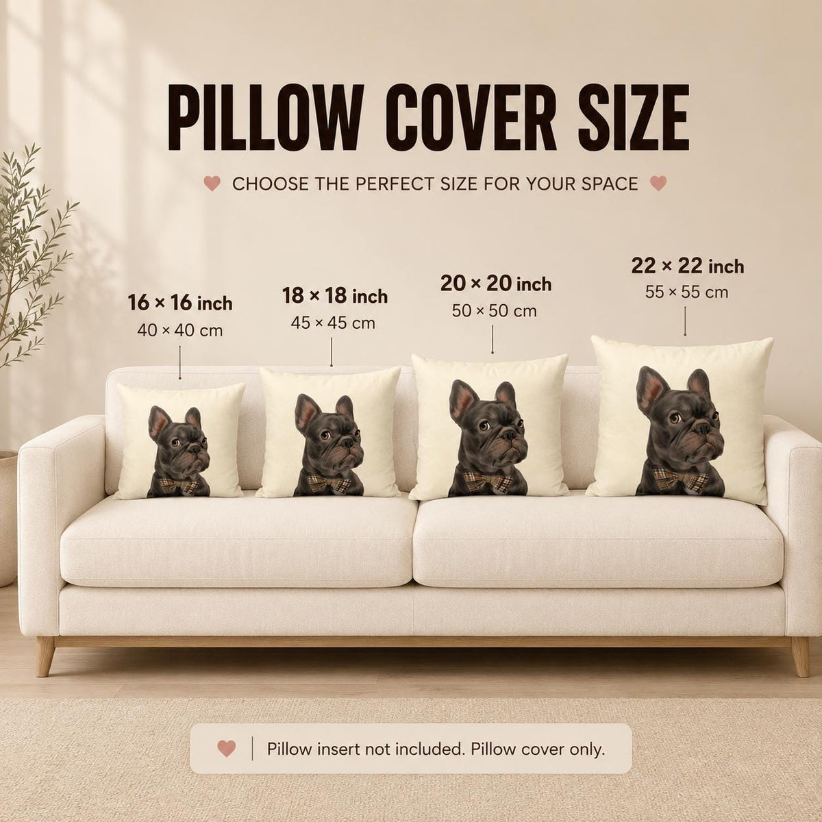Custom Pet Photo Pillow | Personalized Memorial Keepsake (CASE ONLY)