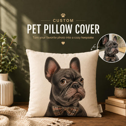 Custom Pet Photo Pillow | Personalized Memorial Keepsake (CASE ONLY)