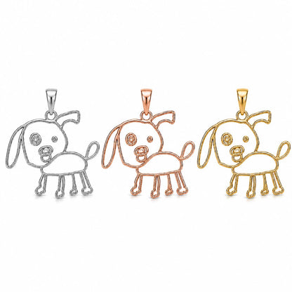 Custom Kids Drawing Necklace, Gold Silver Pendant, Personalized Keepsake Jewelry