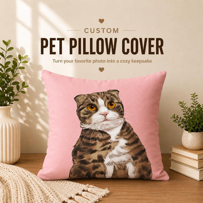 Custom Pet Photo Pillow | Personalized Memorial Keepsake (CASE ONLY)