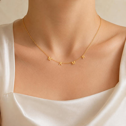 Personalised Sideways Initial Necklace, Tiny Letter Choker, Gold Plated Heart Charm