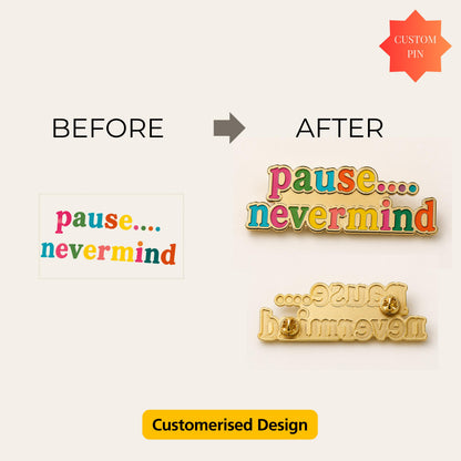 Custom Soft Enamel Pin, Personalized Pin